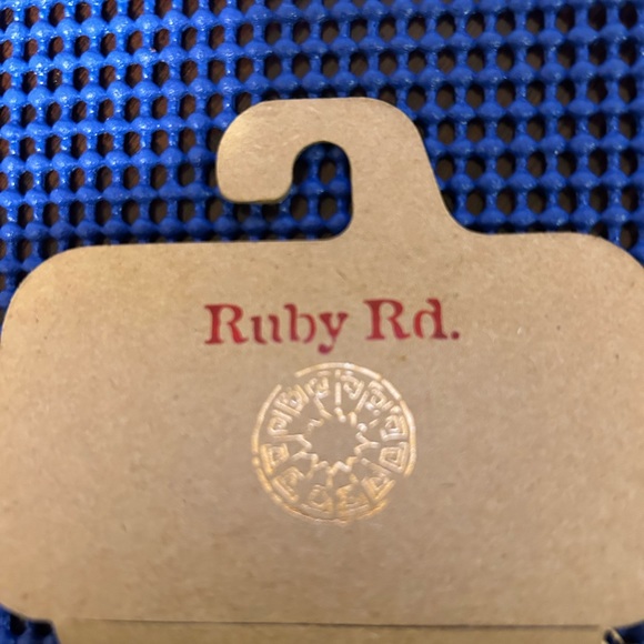 NWT Ruby Rd. Hammered Silver Tone and Black Circular Frontal Statement Necklace. - Picture 4 of 7